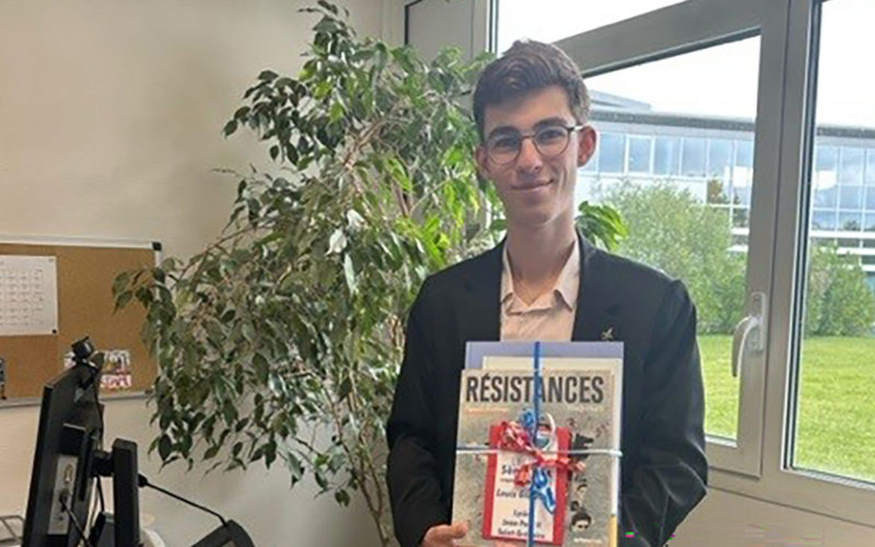 Prix pour un élève du Concours National de la Résistance et de la Déportation 2024.