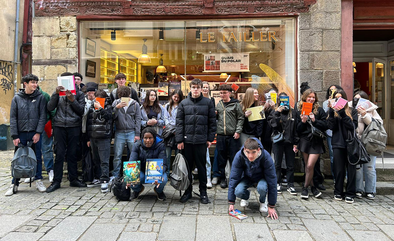 Projet scolaire Jeunes en librairie pour le Lycée de La Salle.