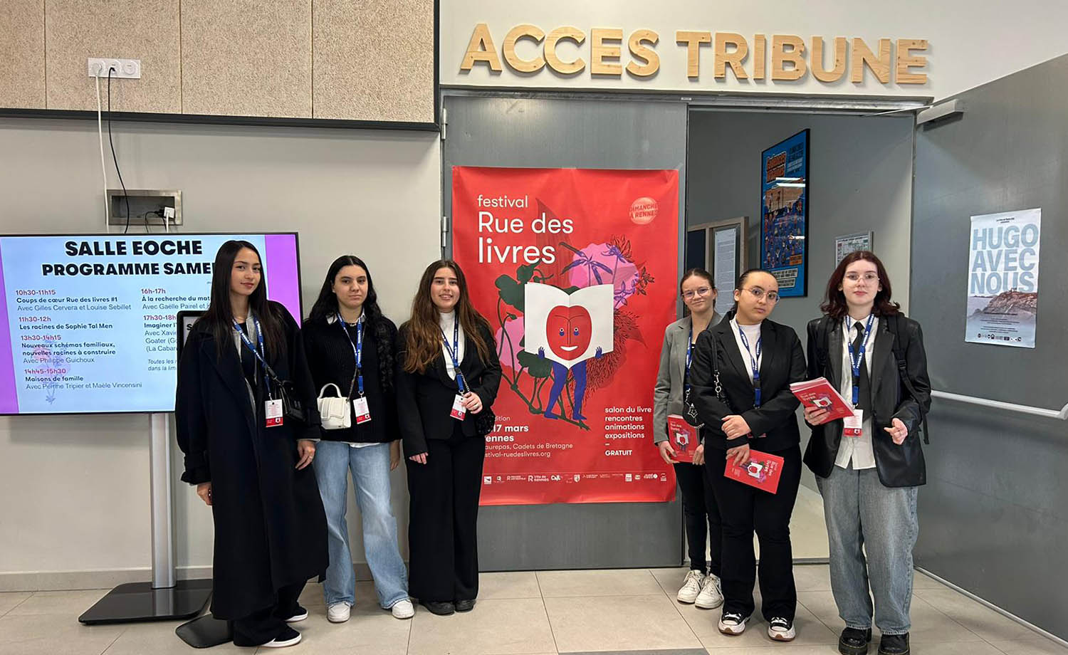 Participation au Festival Rue des livres pour les élèves du Lycée de La Salle.