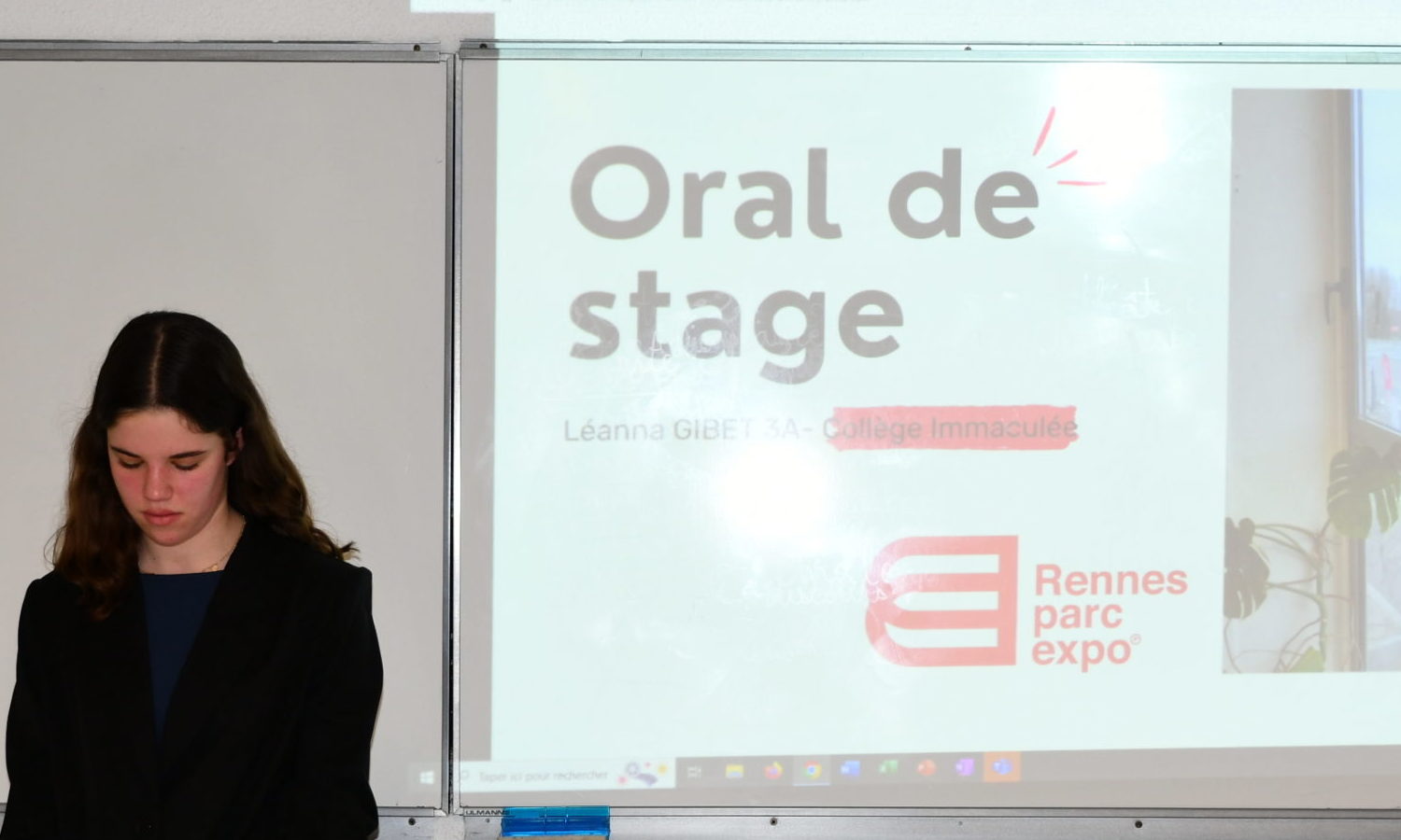 Les élèves de 3ème présentent leur oral de stage, une étape clé pour partager leurs découvertes en milieu professionnel et affiner leur orientation.