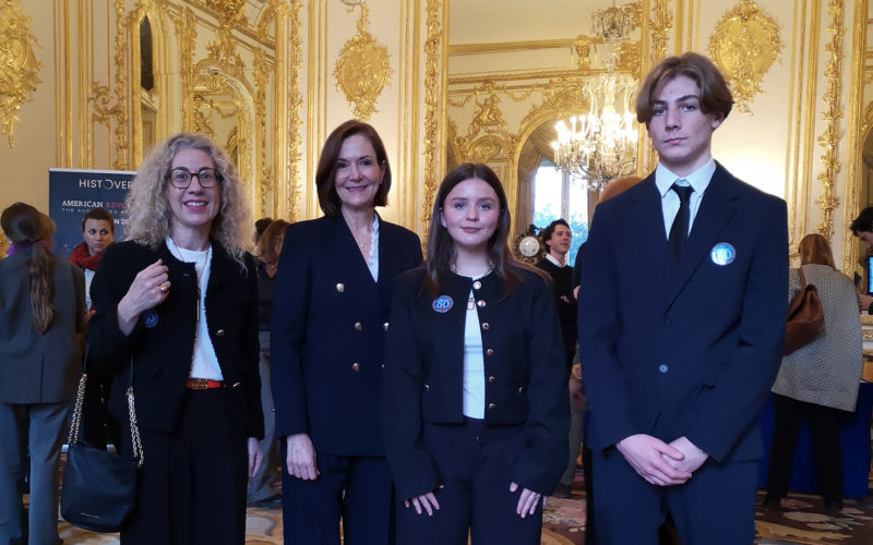 Les élèves de 1MG1 du Lycée de La Salle (Rennes) participant au programme Adopt A Diplomat.