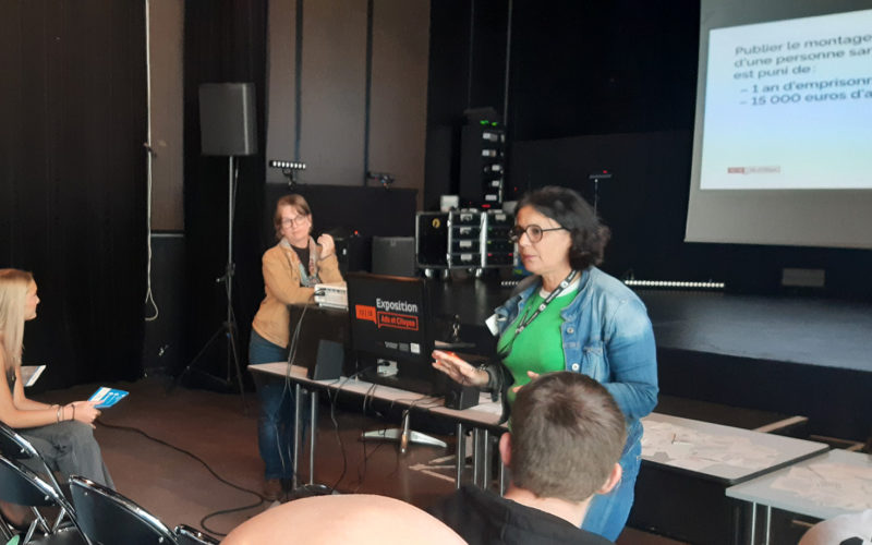 Atelier citoyenneté avec les élèves de 1ère STMG (Lycée de La Salle) au 4 bis à Rennes.