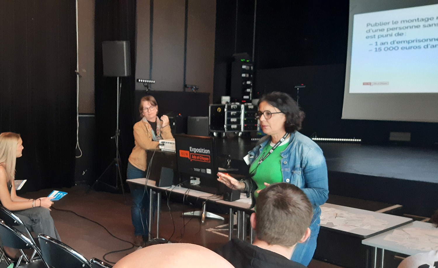 Atelier citoyenneté avec les élèves de 1ère STMG (Lycée de La Salle) au 4 bis à Rennes.