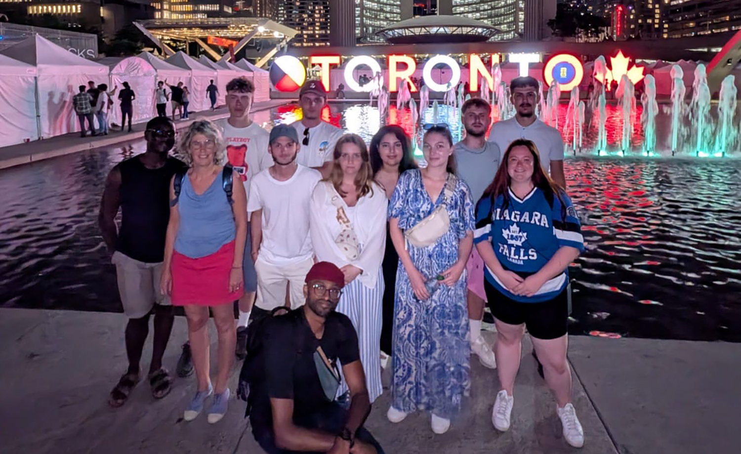 Groupe d’alternants du CFA de La Salle (Rennes) en visite à Toronto.