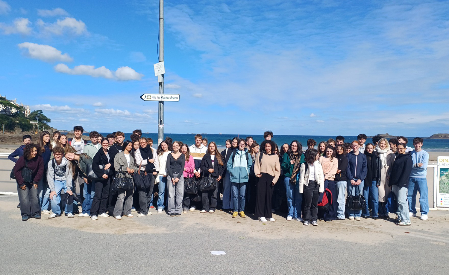 Élèves de section européenne au Festival du Film Britannique de Dinard 2025.