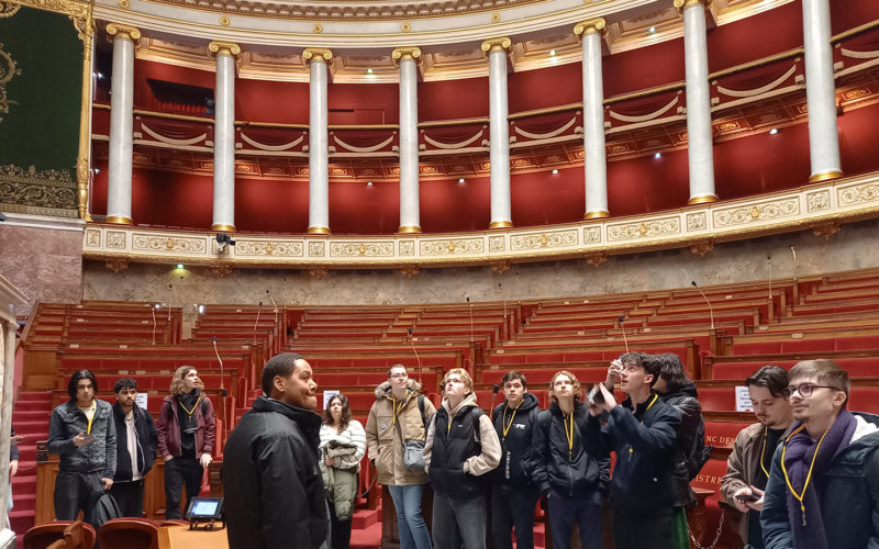 Étudiants de BTS SIO du Pôle Sup de La Salle lors d’une activité de cohésion organisée pendant la semaine pédagogique autrement.