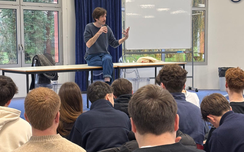 Rencontre entre les étudiants en BTS MCO du Pôle Sup de La Salle et Benoît D’Onofrio lors d’une découverte du métier de Sobrelier.