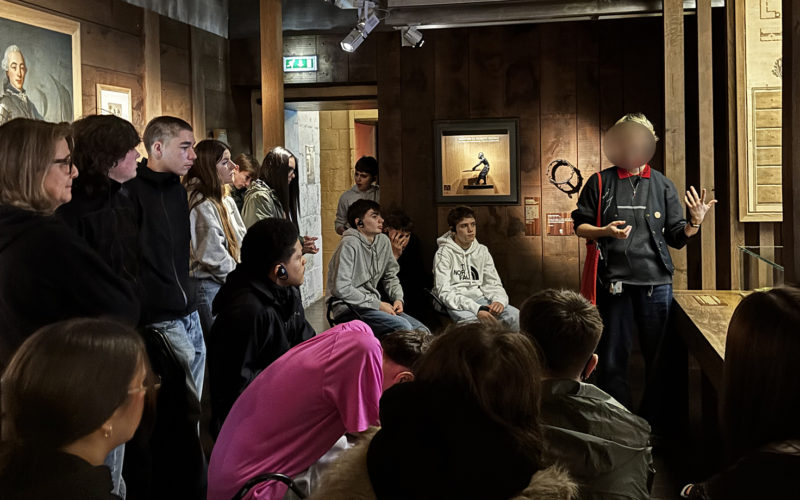 Les secondes pros Métiers de la Relation Client du Lycée de La Salle en visite à Nantes.