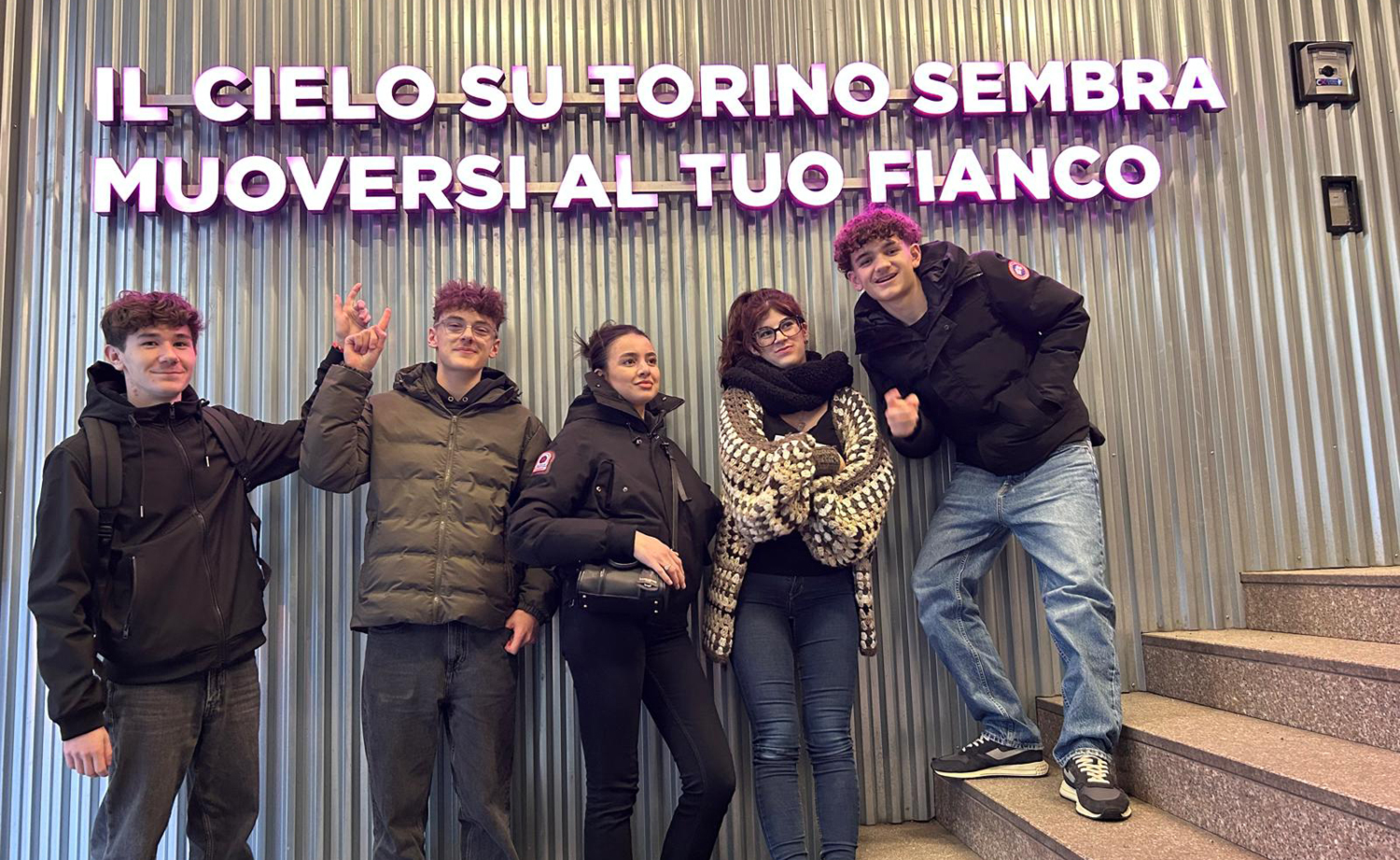 Élèves du Lycée de La Salle en mobilité Erasmus lors de leur séjour scolaire à Turin.