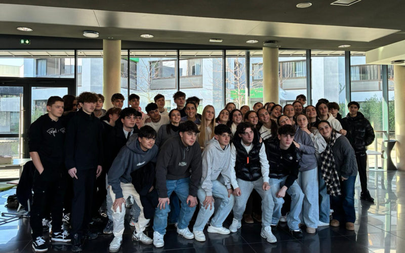 Élèves espagnols et français du Lycée La Salle Rennes lors de la semaine d’échange scolaire avec Málaga.