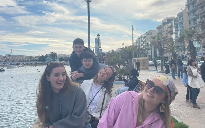 Étudiants en BTS MCO du CFA de La Salle lors de leur mobilité internationale en Europe.