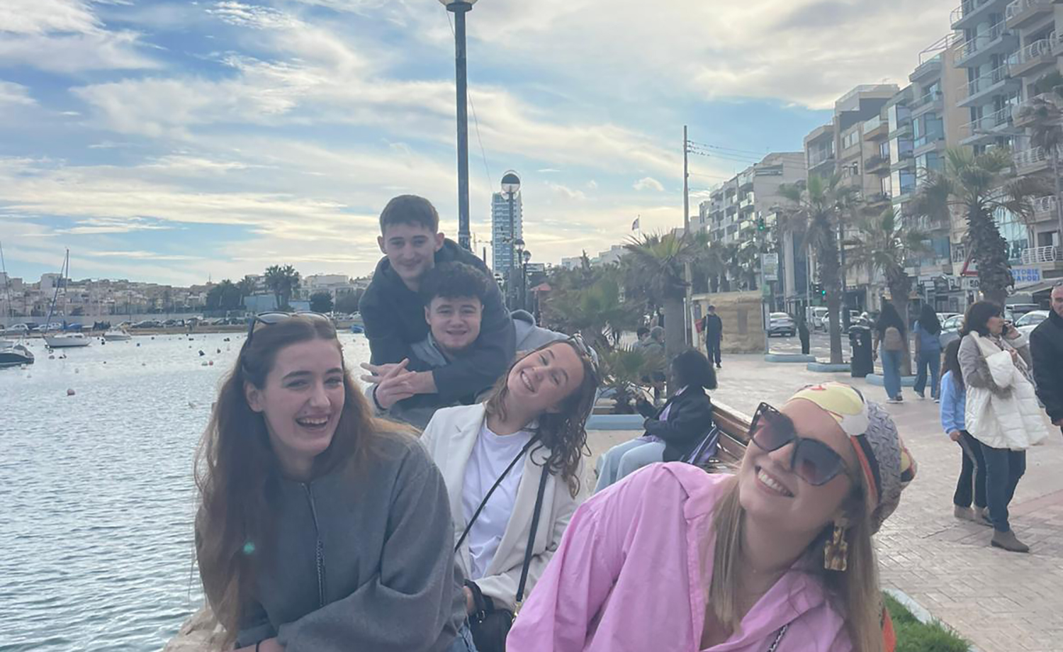Étudiants en BTS MCO du CFA de La Salle lors de leur mobilité internationale en Europe.