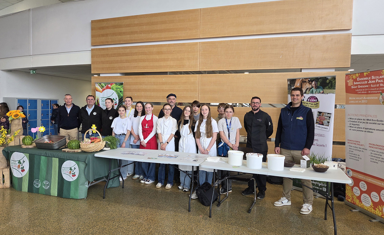Projet Eco-Ecole autour des circuits courts et de l’alimentation locale à Saint-Grégoire.