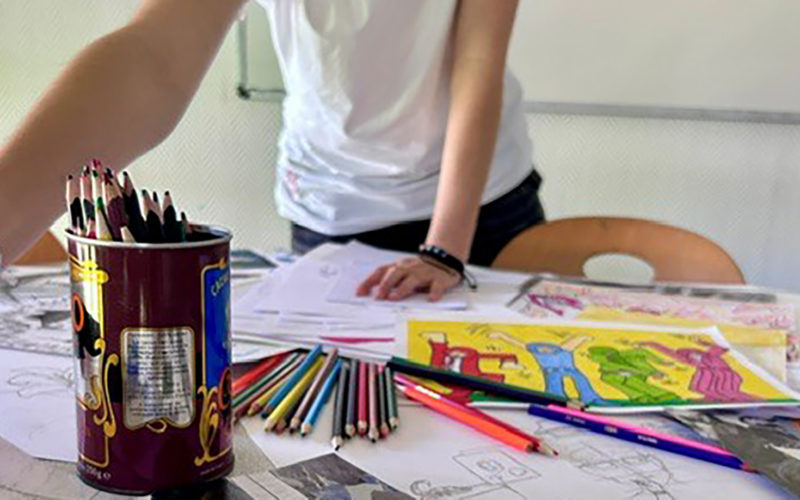 Projet artistique réalisé par un élève de la filière STMG du Lycée de La Salle à Rennes.