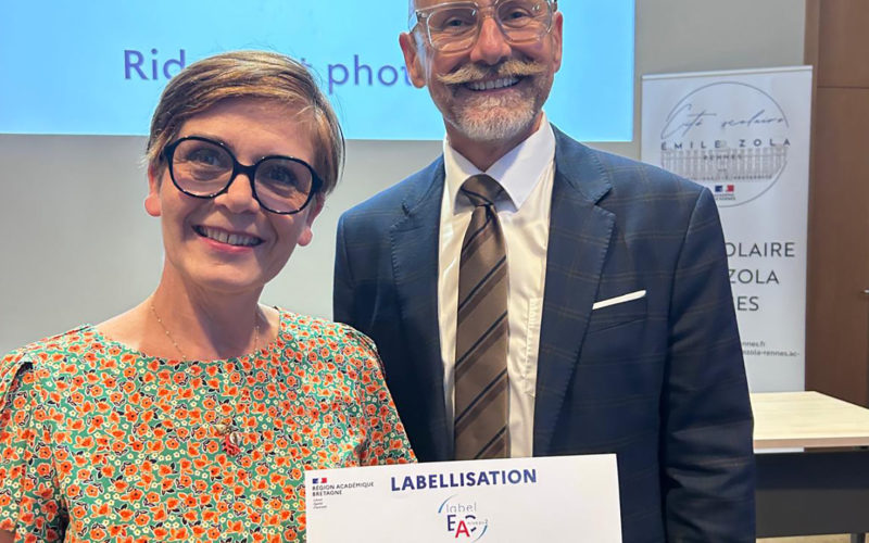 Remise du Prix EAC 2026 pour le Lycée et Pôle Sup de La Salle à Rennes.