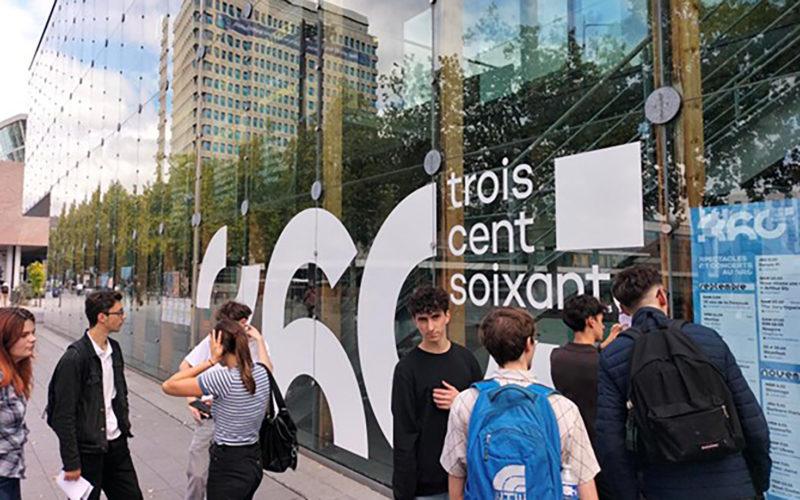 Étudiants du BTS SIO du Pôle Sup de La Salle lors du rallye urbain à Rennes.